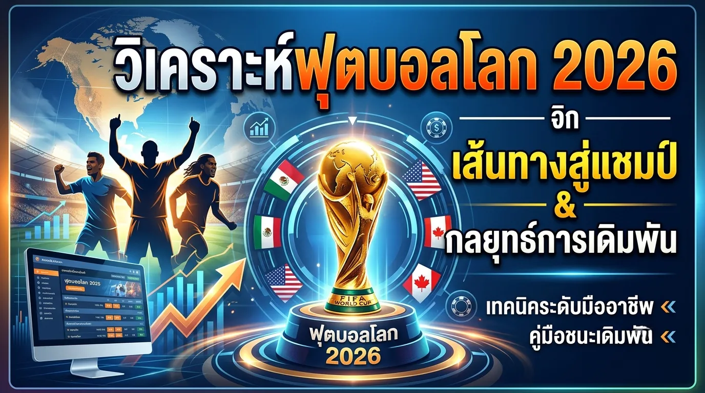 วิเคราะห์ฟุตบอลโลก 2026: เส้นทางสู่แชมป์และกลยุทธ์การเดิมพันระดับมืออาชีพ